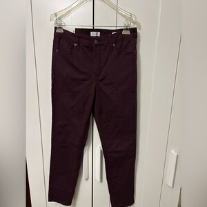 Women's Burgundy Jeans